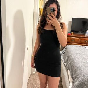 Nordstrom BP, casual black mini dress, Xs